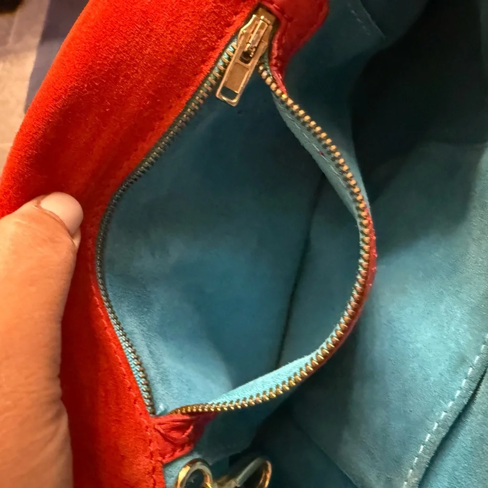 Chic Red Bow suede Women's Shoulder Bag - Picture 9 of 15